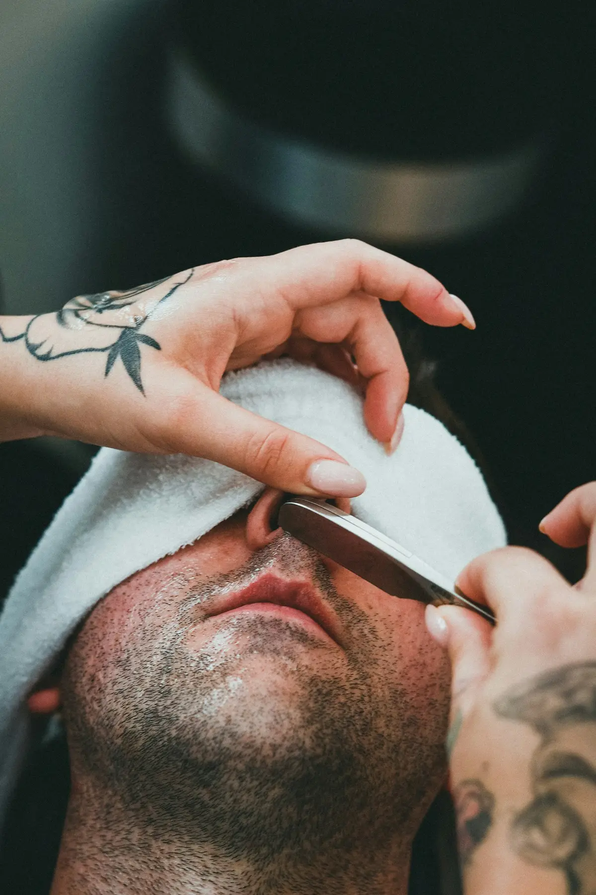 Hot towel shave